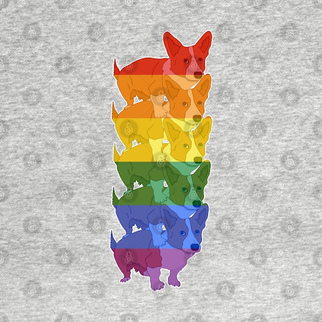 Stack of Corgi Rainbow by DiegoCarvalho